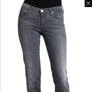 7 For All Mankind Slim Cigarette Jeans (Gray)